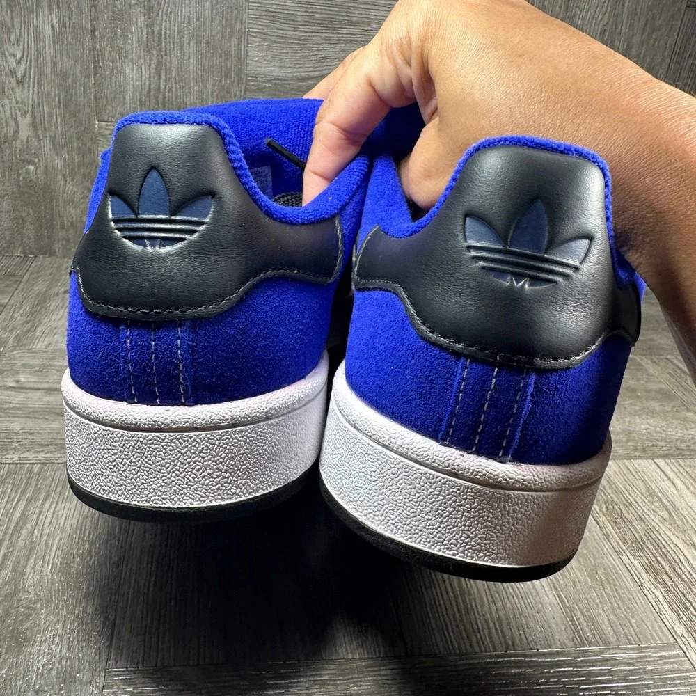 Adidas Campus 00s Mens 11.5 Blue Suede Black White Skate Sneakers NEW JQ6044